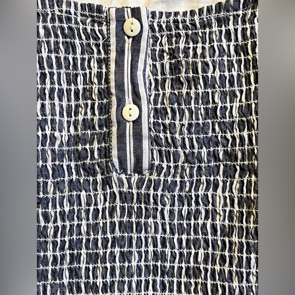 French Connection Stylish Blue and White Striped Women’s Dress Size 0 - Picture 15 of 15